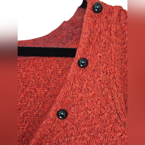 Moth By Anthropologie Wool Cardigan, Size Medium, Red, EUC - Picture 3 of 8
